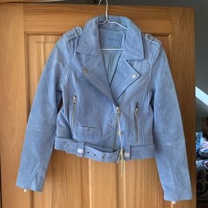 Blue Blank NYC suede jacket never worn!!